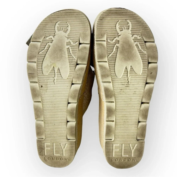 Fly London Bade  Bow Mule Pearl/Concrete 36 - Picture 9 of 10